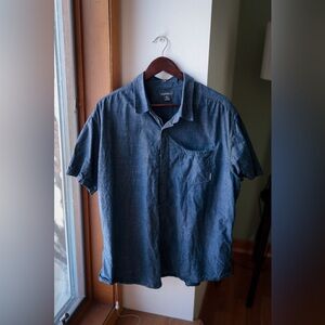 Eddie Bauer dark blue button-down polo